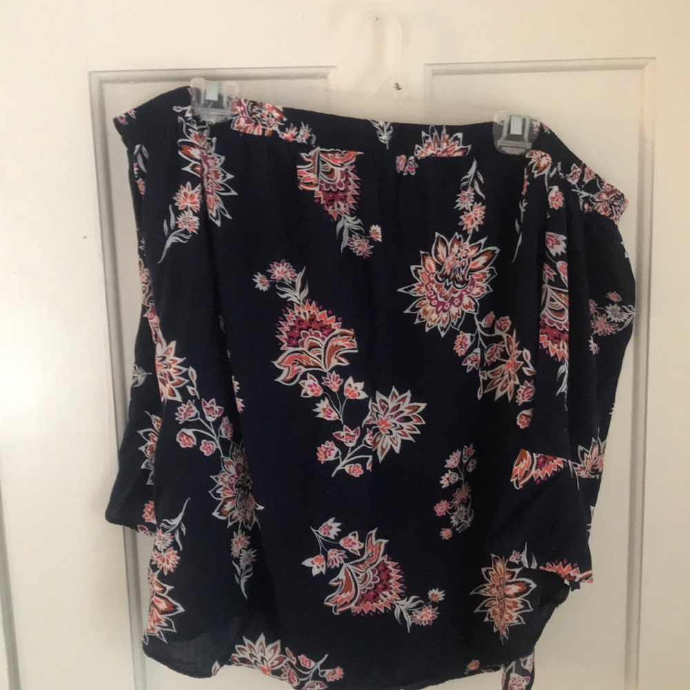 Flowery Off the Shoulder Top